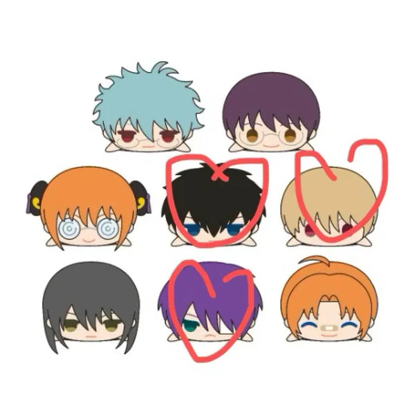 [BUNJANG] Gintama - The Final Arc (Sanze) Mochi Mascot Plush Set (Hijikata, Okita, Takasugi) / 은혼 삼젯 세트 모찌 마스코트 인형 히지카타 소고 타카스기