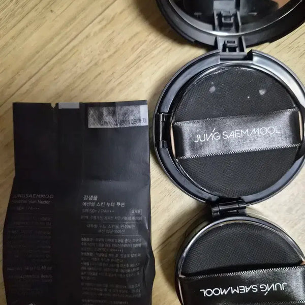 [BUNJANG] JUNGSAEMMOOL Skin Nuder Cushion Set (2x Compacts + 3x Refills) / 정생물 스킨누더 쿠션 페어+페어라이트 본품 2개(10번 이내 사용) + 리필 2개(새거_페어+페어라이트)+리필1개(사용흔적_페어)
