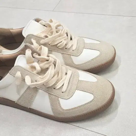 [BUNJANG] German Army Sneakers White/Beige 255mm / 독일군 스니커즈 화이트/베이지 255mm