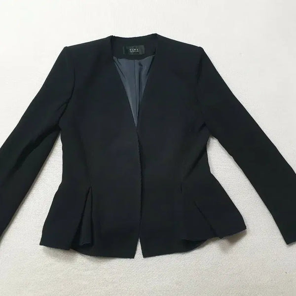 [BUNJANG] TIME Black Women's Jacket / 타임 블랙 여성 자켓 여성85~90