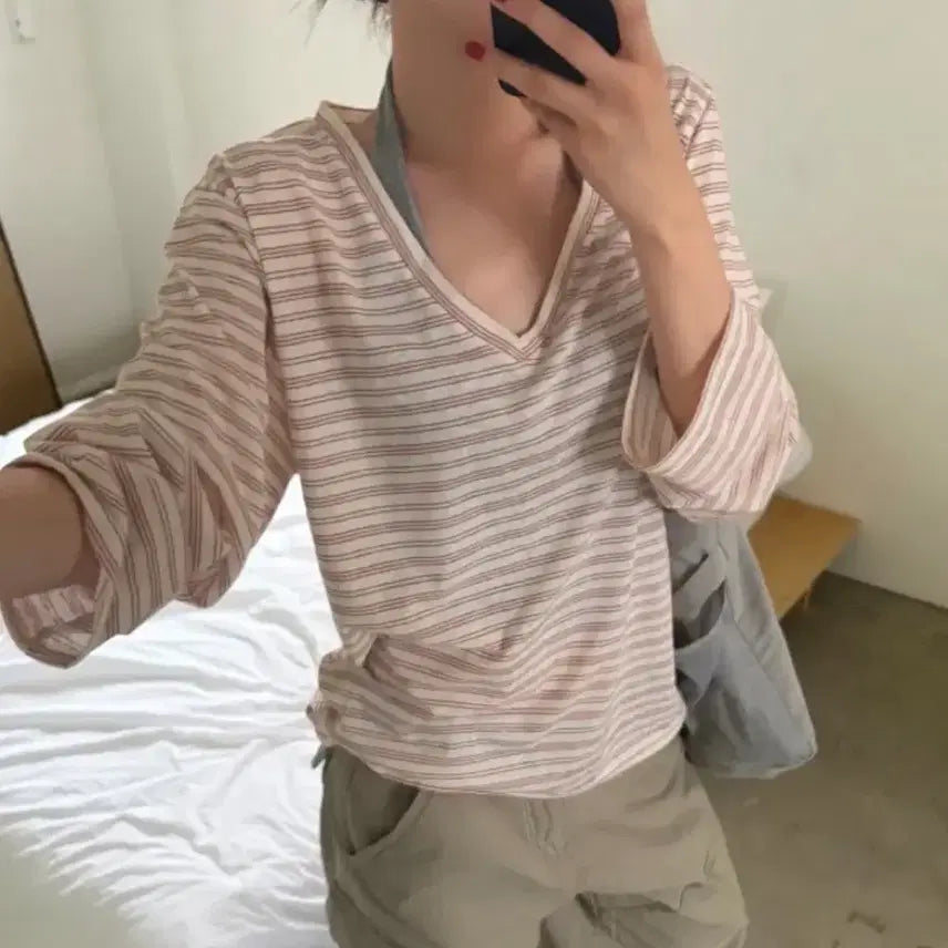 [BUNJANG] DSTU Palm Stripe T-Shirt / DSTU 팜 스트라이프 티