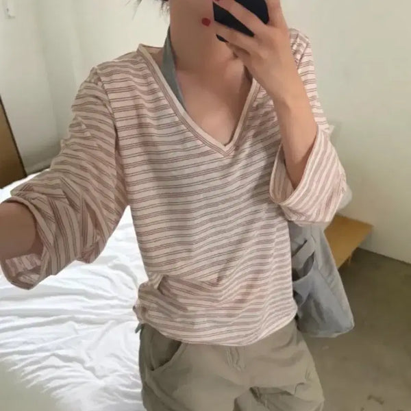 [BUNJANG] DSTU Palm Stripe T-Shirt / DSTU 팜 스트라이프 티