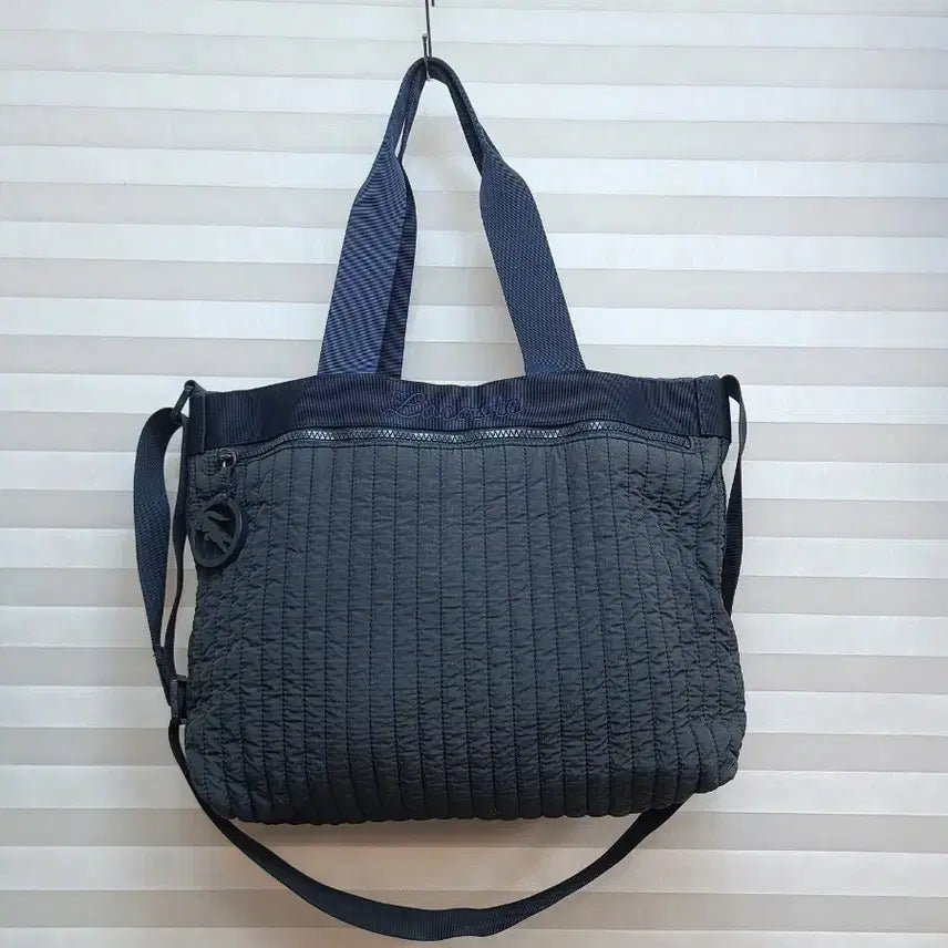 [BUNJANG] Lacoste Canvas Shoulder/Crossbody Bag / 라코스테> 가벼운 천 숄더/크로스백