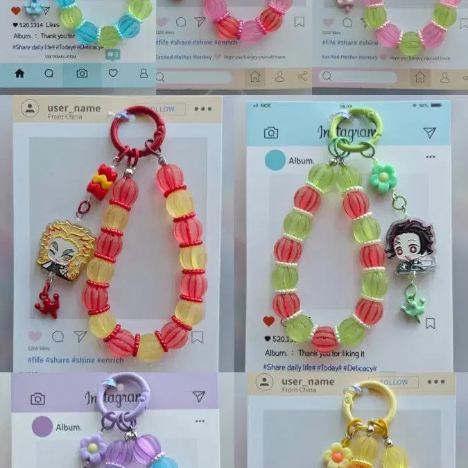 [BUNJANG] Demon Slayer Character Keychain Set (7 Types) / 귀칼캐릭터키링(7종)