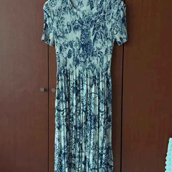 [BUNJANG] Pleated Floral Pattern Dress / 플리츠 원피스
