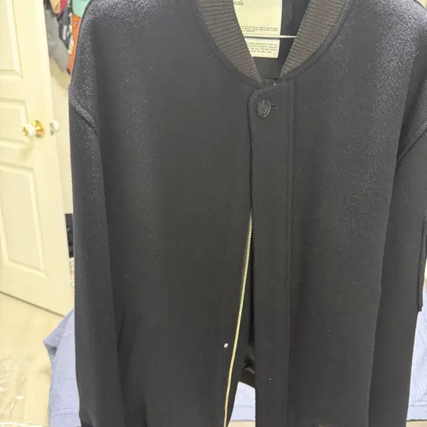 [BUNJANG] GoNak Wool Stadium Jacket Dark Navy / [3] 고낙 - 울 스타디움 자켓 다크네이비 [2회착]