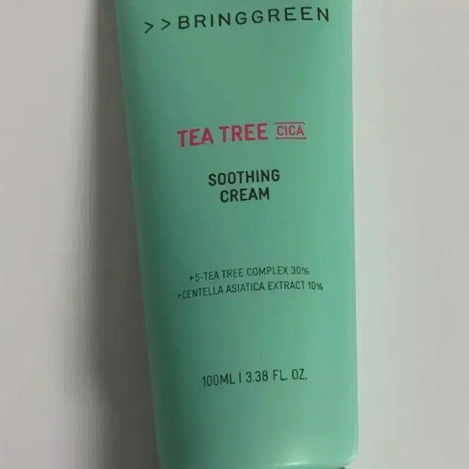 [BUNJANG] Bring Green Tea Tree Cica Soothing Cream 100ml (Sealed) / 브링그린 티트리 시카 수딩 크림 100ml 미개봉