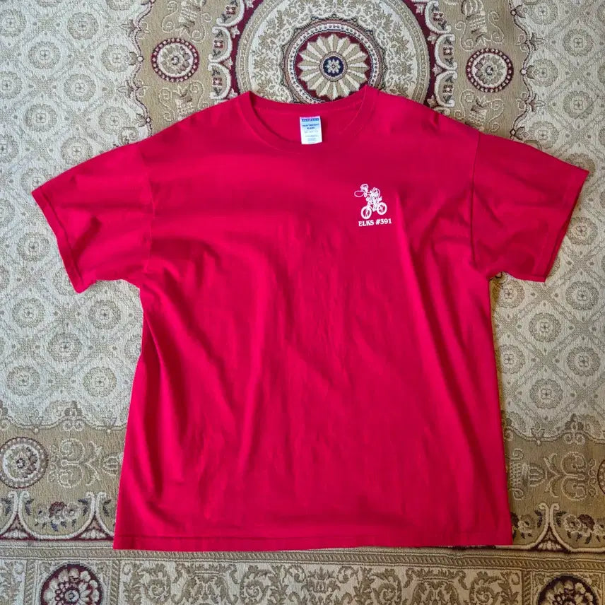 [BUNJANG] Vintage Jerseys Short Sleeve T-Shirt Red / 미국 빈티지 져지즈 반팔 레드