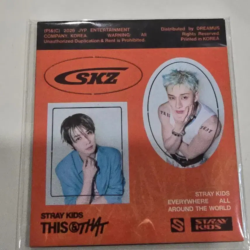 [BUNJANG] Stray Kids Disc&That Bang Chan Lee Know Magnet / 스트레이키즈 디스앤댓 방찬 리노 자석