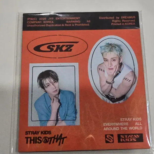 [BUNJANG] Stray Kids Disc&That Bang Chan Lee Know Magnet / 스트레이키즈 디스앤댓 방찬 리노 자석