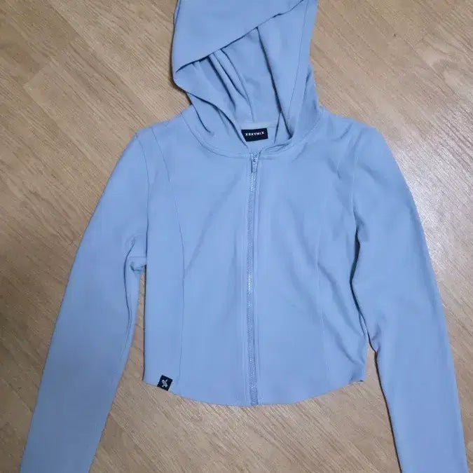 [BUNJANG] Xexymix Fleece Hooded Crop Zip-Up S / 젝시믹스 플리스 후드 크롭집업 S