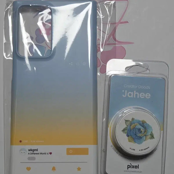 [BUNJANG] Kyeonjahi Pixel Goods Griptok / Note 20 Ultra Case / 견자희 픽셀 굿즈 그립톡/노트20울트라케이스