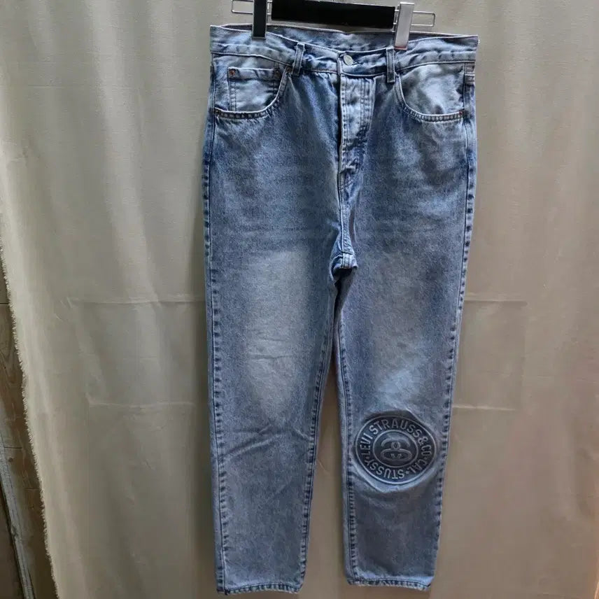 [BUNJANG] Levi's x Stussy Washed Denim Pants / 리바이스 x 스투시 콜라보 워싱 데님 팬츠