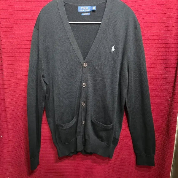 [BUNJANG] Polo Ralph Lauren Black Cardigan / 폴로 랄프로렌 가디건 블랙
