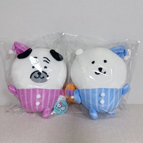 [BUNJANG] Nagano Gorokke Pajama Damgom Big Set (Pink & Blue) / 정품) 나가노 고로케 파자마 담곰이 농담곰 BIG 2종 일괄 새상품