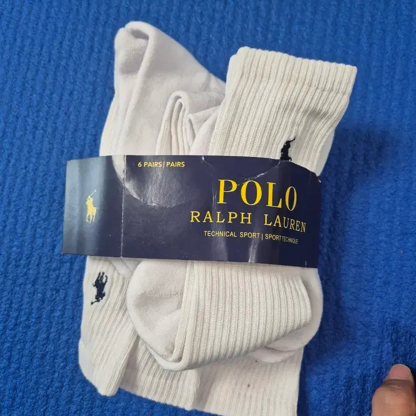 [BUNJANG] Polo Ralph Lauren Crew Socks 4-Pack (New) / 폴로랄프로렌 장목 양말 4켤레 (새상품)