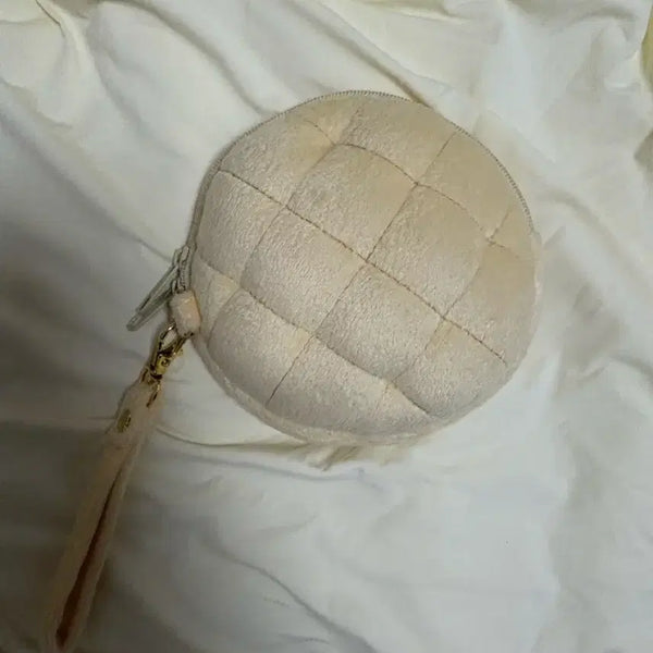 [BUNJANG] Halmi Super Melon Bread Pouch / 메론빵 파우치 할미슈퍼