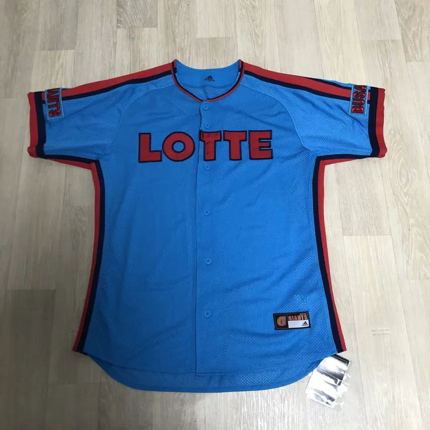 [BUNJANG] Lotte Giants Adidas Authentic Nomarking Jersey XL / 105) 새상품 롯데 자이언츠 아디다스 챔피언 스머프 노마킹 어센틱 유니폼 져지