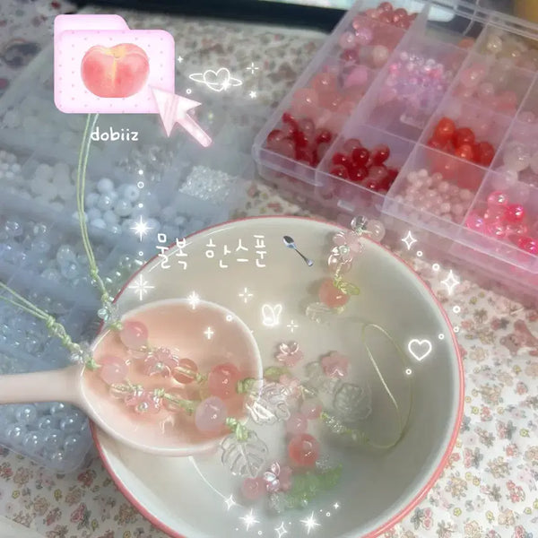[BUNJANG] Handmade Peach Charm Keychain / {handmade} 물복 키링