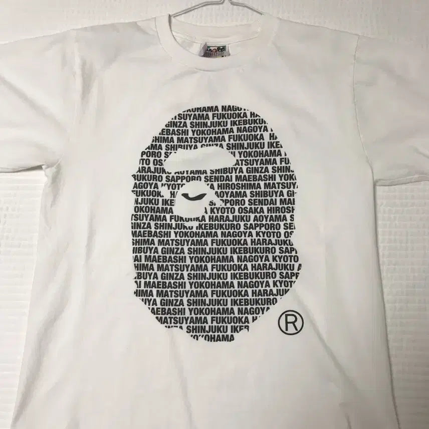 [BUNJANG] Bape Japan Ape Head T-Shirt White / 베이프 재팬 에이프 헤드 티셔츠