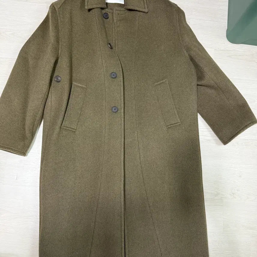 [BUNJANG] IEYEI MAC Coat Khaki S / [S] 이예yiyae - 크로스 랩 맥코트 카키 [1회착]