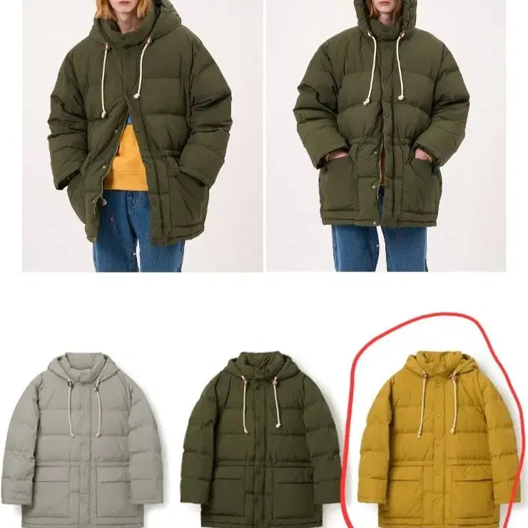 [BUNJANG] AICA City Dweller Down Padding Yellow / 새제품)에이카 city dweller down 패딩 yellow 팝니다