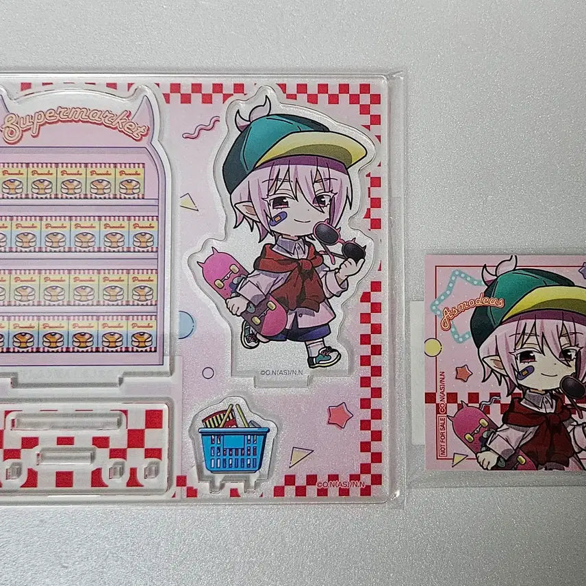 [BUNJANG] Welcome to Demon School! Iruma-kun Asmodeus Alice Marukuji Acrylic Stand & Sticker Set / 악마에 입문했습니다 이루마군 악입문 아스모데우스 아리스 마루쿠지 아크릴
