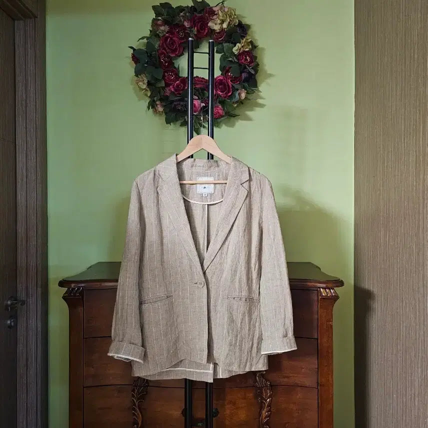 [BUNJANG] Thursday Island Linen 100% Jacket / 써스데이아일랜드 린넨100% 자켓