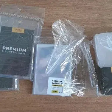 [BUNJANG] Magnetic Card Holder Bundle with Sleeves and Stand / 탑로더, 자석탑로더, 탑로더받침대, 투명슬리브