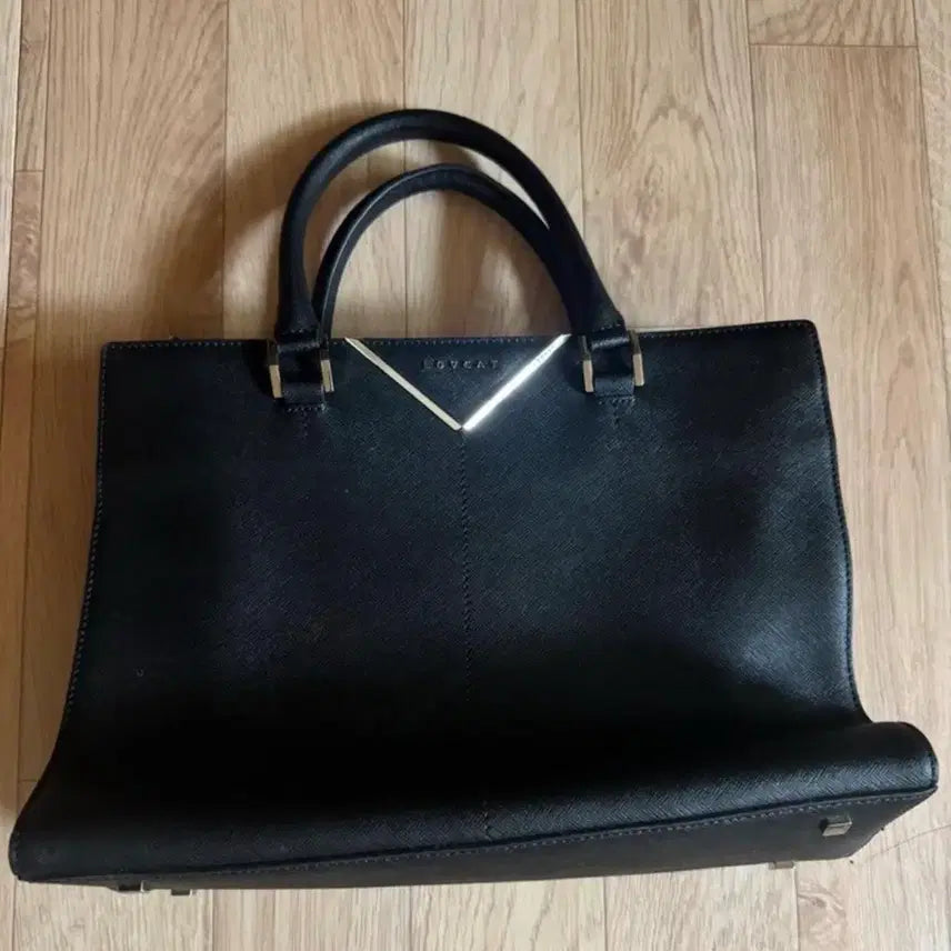 [BUNJANG] Lovecat Black Tote Bag / 러브캣 토트백 블랙