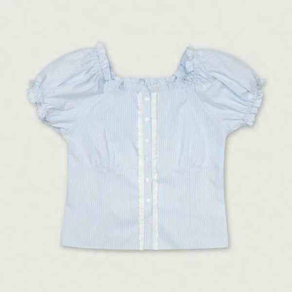 [BUNJANG] ByMooD Emma Frill Blouse / 바이무드 Emma Frill Blouse