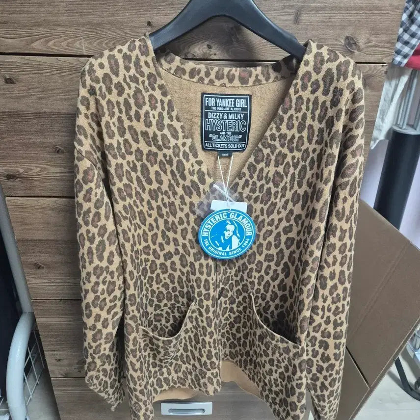 [BUNJANG] Hysteric Glamour Leopard Pattern Cardigan / 히스테릭 글래머 레오파드 패턴 가디건