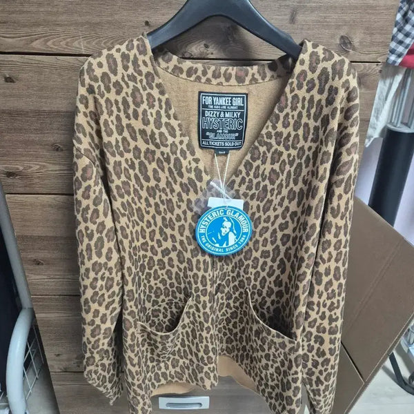 [BUNJANG] Hysteric Glamour Leopard Pattern Cardigan / 히스테릭 글래머 레오파드 패턴 가디건