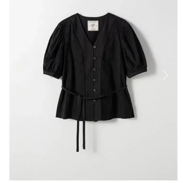 [BUNJANG] ForYouOn Flower V-neck Blouse / 포유온 Loen flower V-neck Blouse