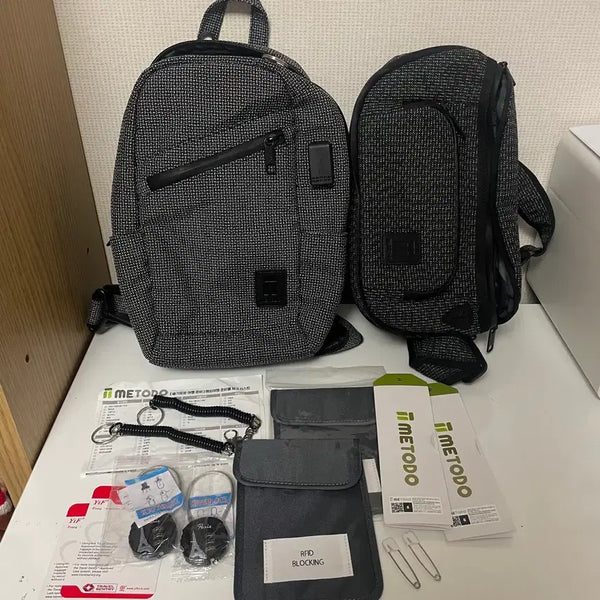 [BUNJANG] Mitoo Anti-Theft Backpack Set with Cut-Proof and RFID Blocking / 미토도 도난 방지 가방 여행 방검 백팩 세트 RFID 차단