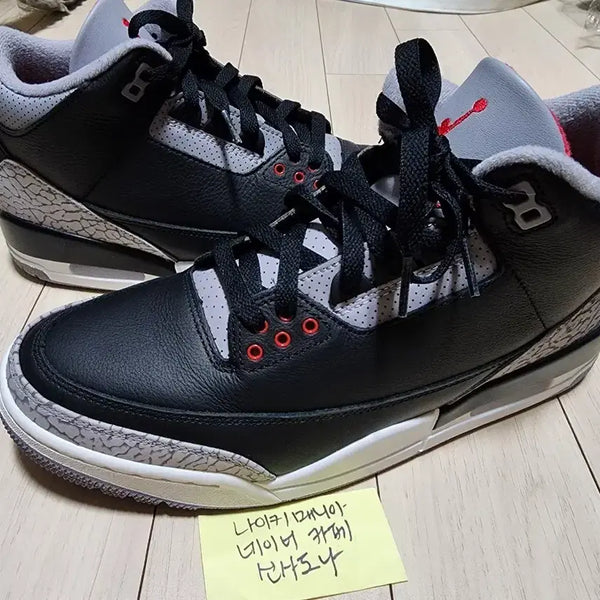 [BUNJANG] Air Jordan 3 Retro 'Black Cement' 2024 / 조던 3 레트로 블랙 시멘트 2024