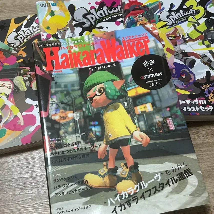 [BUNJANG] Splatoon 1, 2, 3 + Hyakara Walker IkaSU Artbook Bundle / 스플래툰 1 2 3 + 하이카라 워커 이카스 아트북 일괄 판매합니다