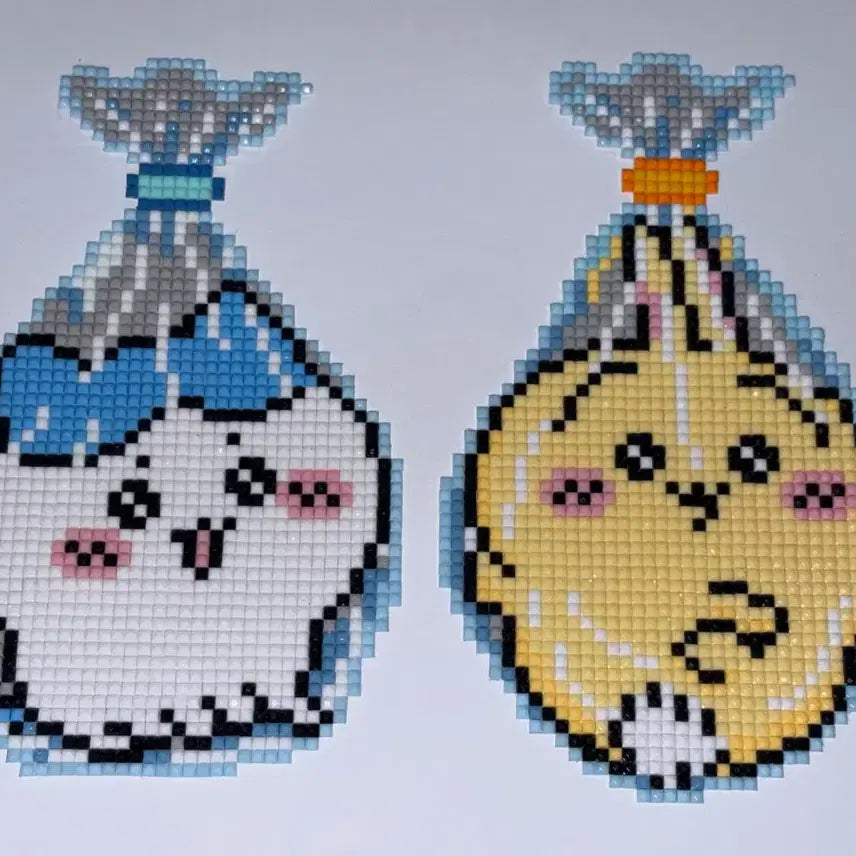[BUNJANG] Handmade Square Bead Usagi and Hachiwara Decorations / 핸드메이드 네모비즈 우사기, 하치와레