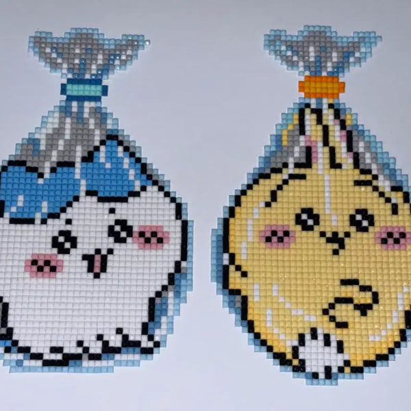 [BUNJANG] Handmade Square Bead Usagi and Hachiwara Decorations / 핸드메이드 네모비즈 우사기, 하치와레