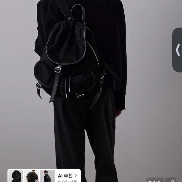 [BUNJANG] Lehab Suede Rucksack / 르아브 스웨이드 럭색