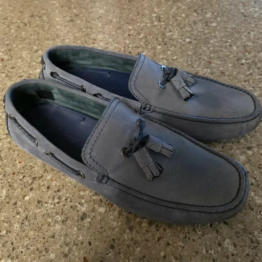 [BUNJANG] Brioni Suede Tassel Loafers Size 260 / 브리오니 스웨이드 테슬 로퍼 (사이즈 255-260)