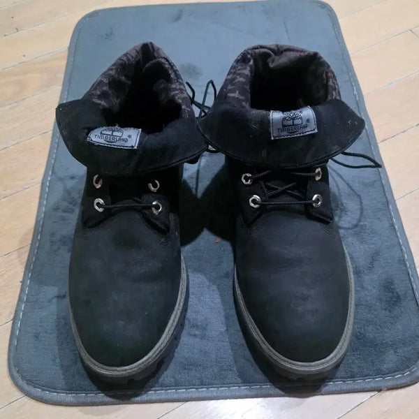 [BUNJANG] Timberland 6-Inch Black Roll-Top Boots Size 280 / 팀버랜드 6인치 블랙 롤탑부츠 280