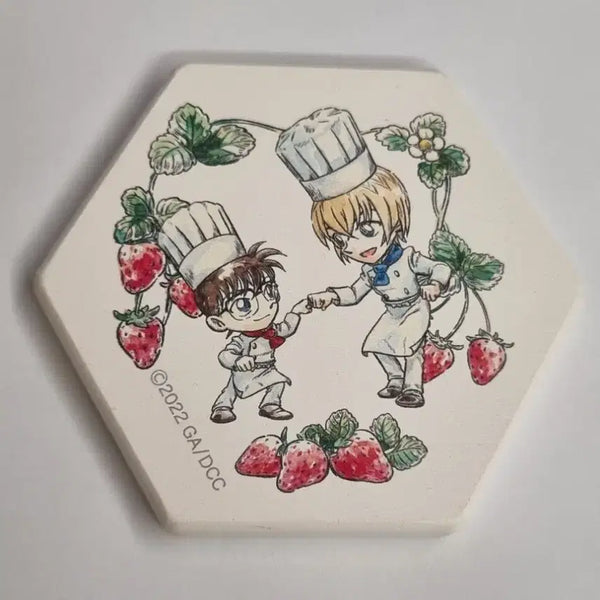 [BUNJANG] Detective Conan Wooden Coaster / 명탐정 코난 코스터