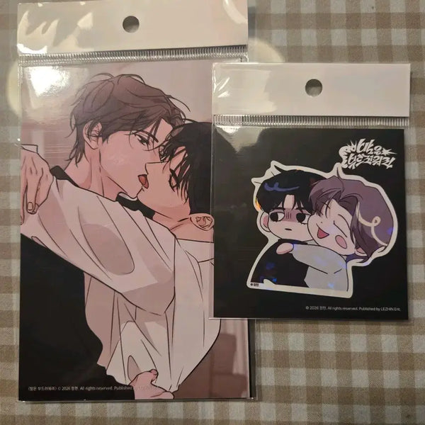 [BUNJANG] Le Bom Bamboo Print Photo & Sticker Set / 원가) 레봄 밤은 부드러워라 밤부 인화사진 & 스티커