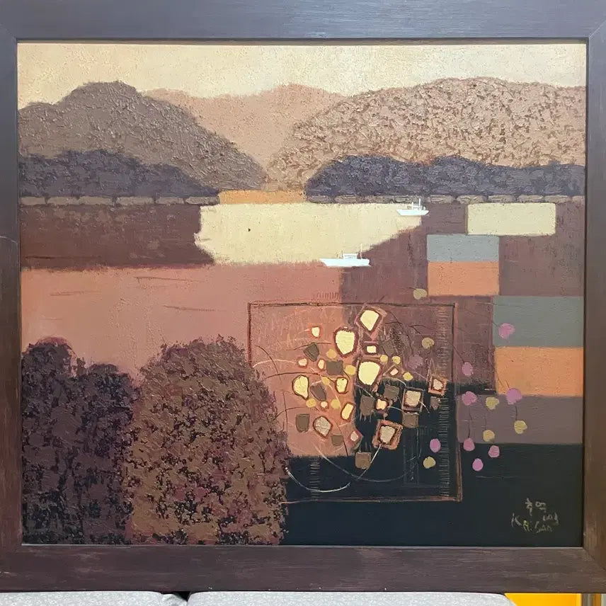 [BUNJANG] Kim Heonsan "Memories" Oil Painting (20-Type) / 서양화가 김헌산 정품 유화 작품 추억 판매합니다 20호 변형