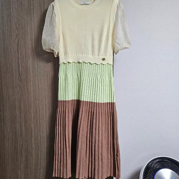 [BUNJANG] DUEL Color Block Knit Dress / 듀엘 컬러배색 니트원피스
