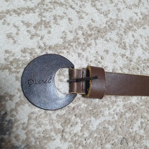 [BUNJANG] Diesel Vintage Leather Belt Brown (29-34 inch) / [정품] 디젤(Diesel) 빈티지 레더 벨트 / 브라운 (29~34인치)