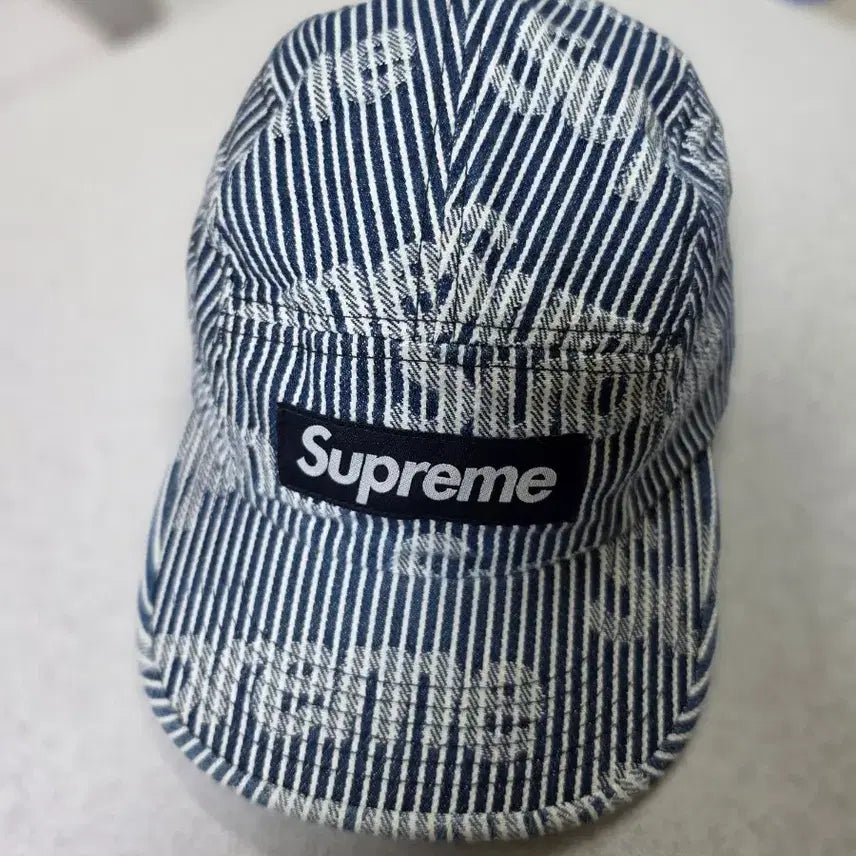 [BUNJANG] Supreme Stripe 5-Panel Cap / 슈프림 스트라이프 5패널 캡