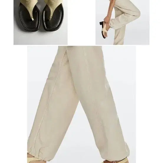 [BUNJANG] Massimo Dutti Wild Heel Leather Sandals / 마시모두띠 와일드 힐 레더 샌들