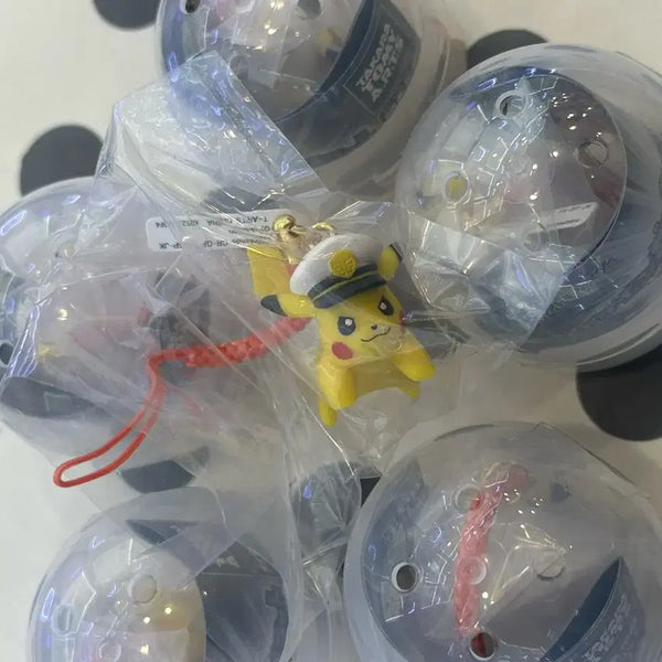 [BUNJANG] Captain Pikachu Strap Keychain Gacha / 캡틴 피카츄 스트랩 키링 가챠